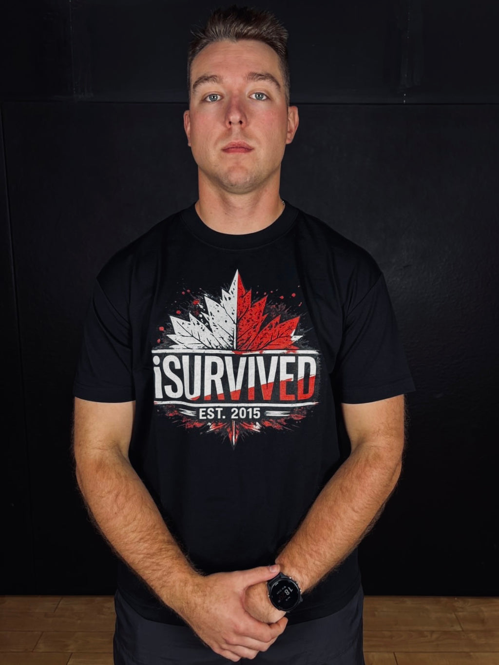 All Canadian Black T-Shirt