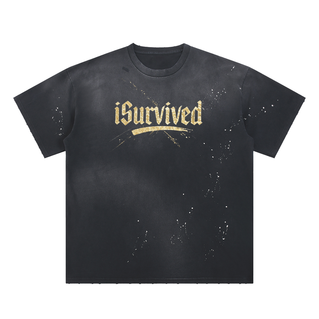 The Golden Survivor Hand-Frayed T-Shirt