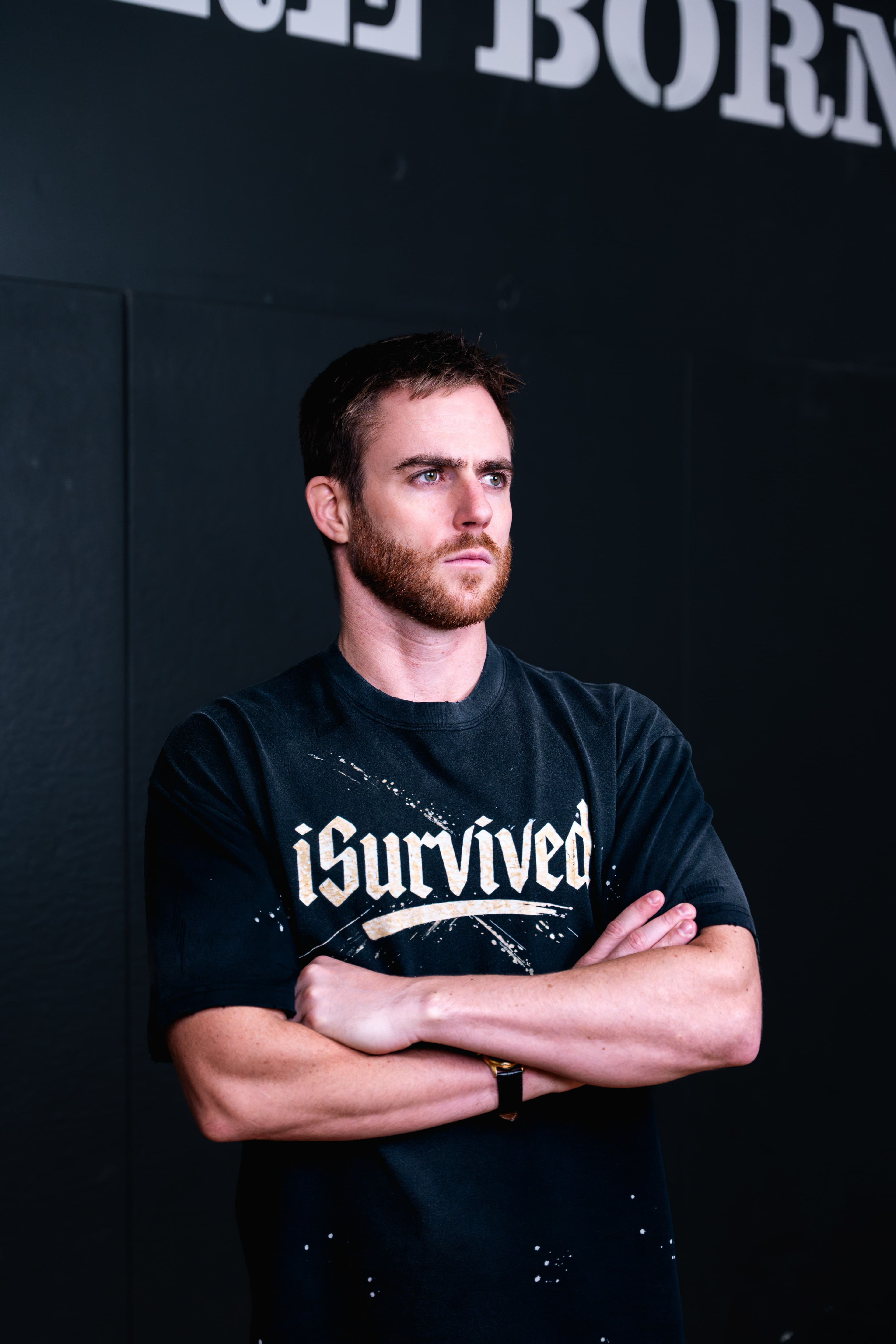 The Golden Survivor Hand-Frayed T-Shirt