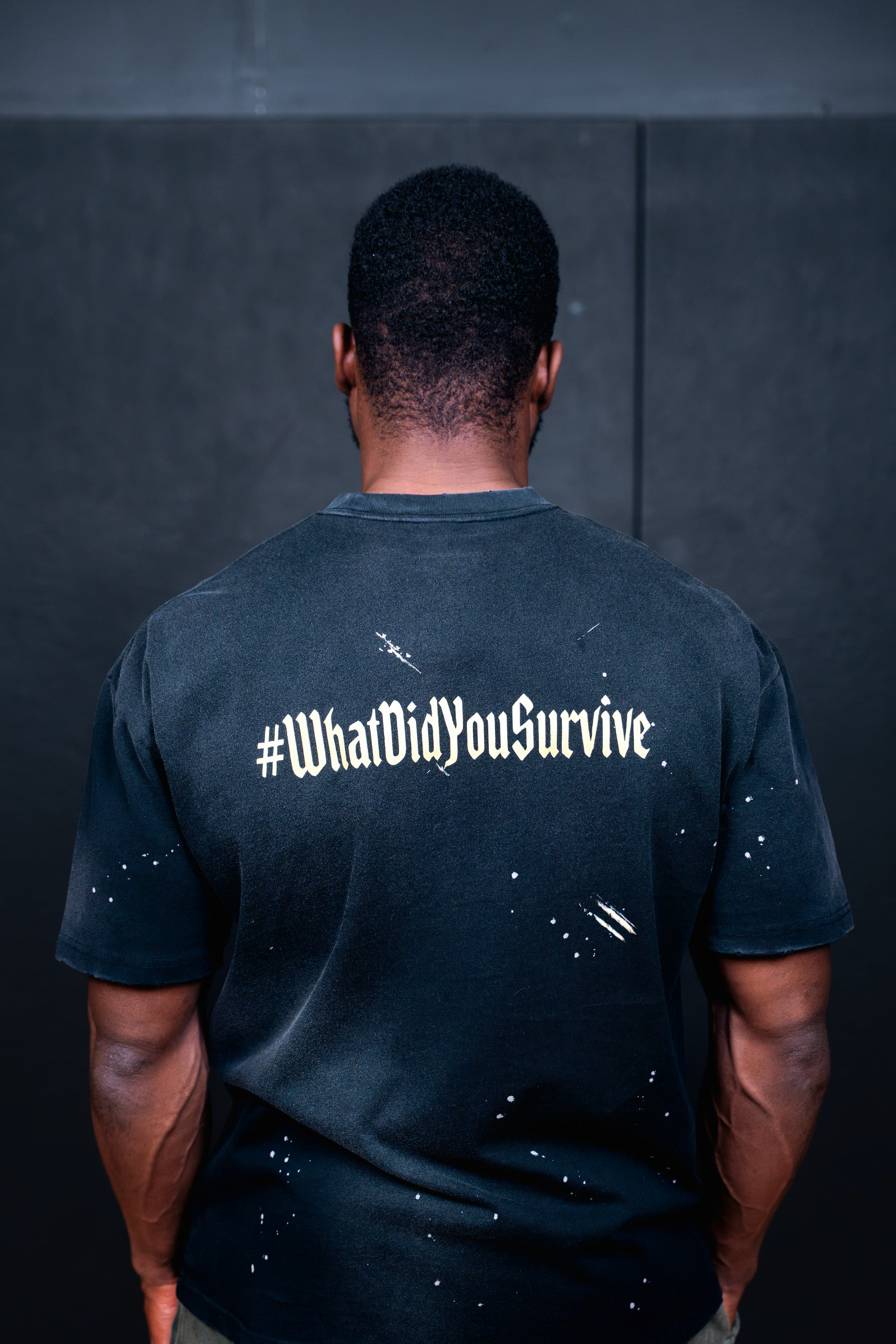 The Golden Survivor Hand-Frayed T-Shirt